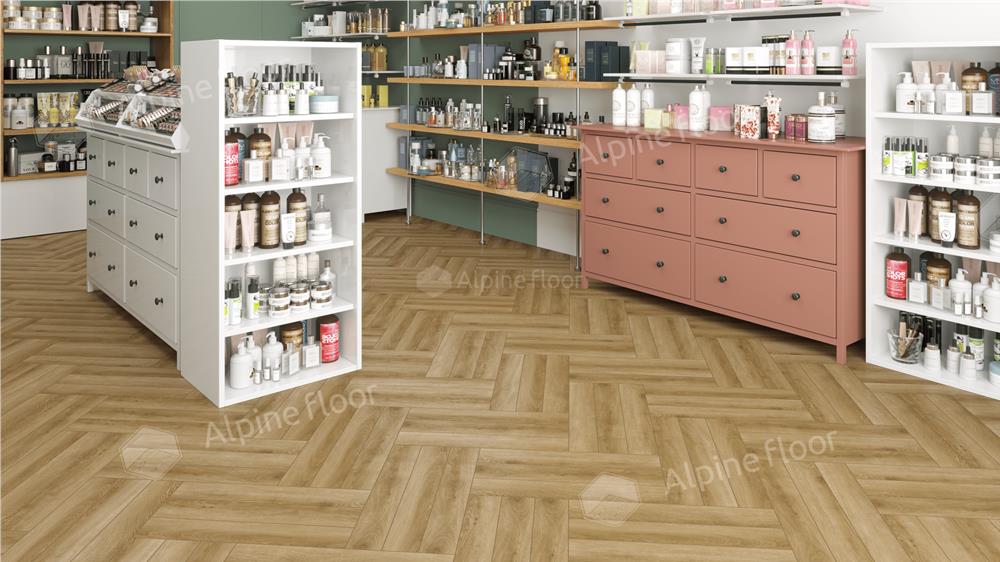 Ламинат Alpine Floor Herringbone 12 Pro LF106-02 Дуб Эльзас 